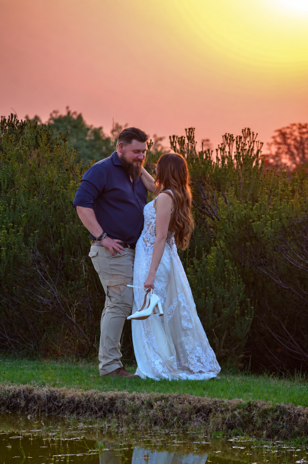 Wedding couple portrait by GM Photography
